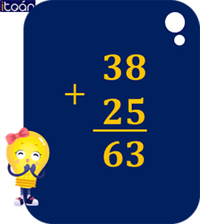38 + 25 - Giải toán lớp 2