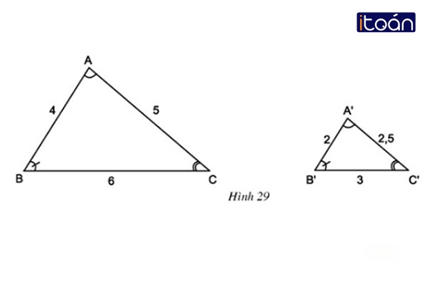 Các tính chất của những tam giác đồng dạng