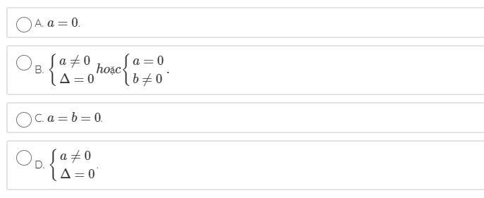 Bài tập Phương trình quy về phương trình bậc nhất, bậc 2