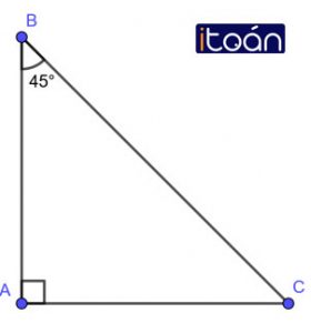 Bài tập tam giác vuông cân