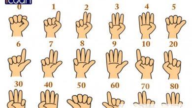 Quy ước bàn tay phải, bàn tay trái của Finger Math